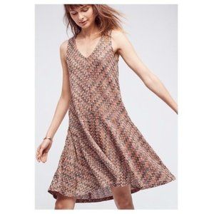 Maeve Anthropologie Westwater Chevron Knit Dress Size S